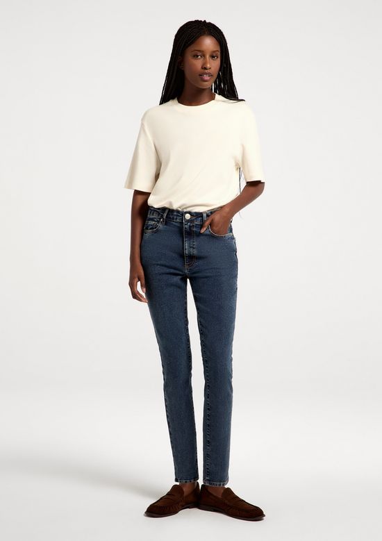 Foto do produto: Calça Jeans Feminina Skinny Cintura Média - Azul