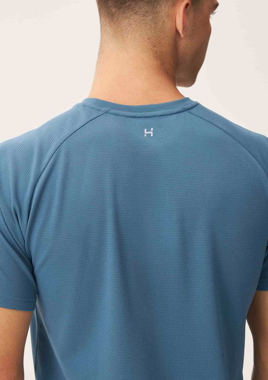 Foto do produto: Camiseta Esportiva Masculina Manga Curta Raglan - Azul