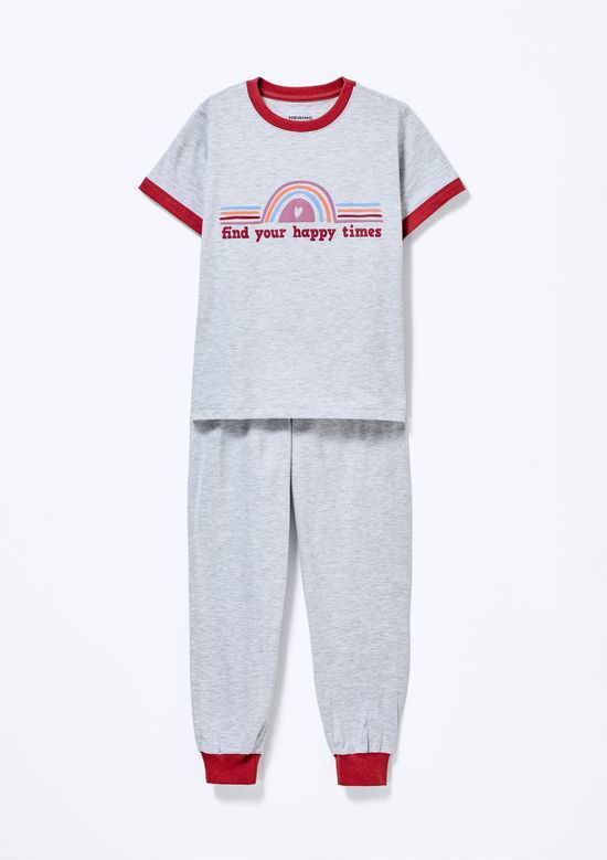 Foto do produto: Pijama Infantil Menino Estampado Brilha no Escuro - Cinza