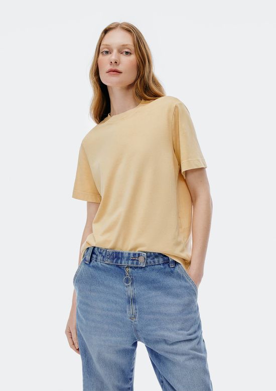 Foto do produto: Camiseta Básica Feminina Estonada Soft - Amarelo