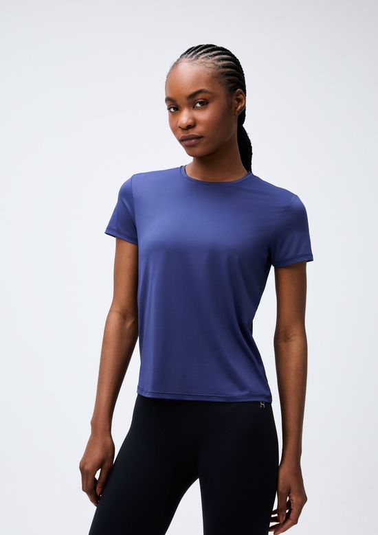 Foto do produto: Camiseta Esportiva Básica Feminina Easy Care - Azul