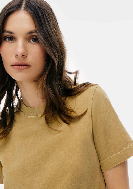 Foto do produto: Camiseta Básica Feminina Estonada Soft - Caqui