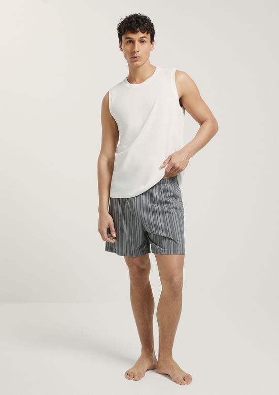 Foto do produto: Pijama Curto Masculino Com Regata - Cinza