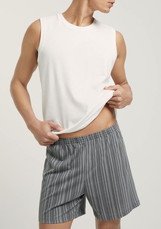 Foto do produto: Pijama Curto Masculino Com Regata - Cinza