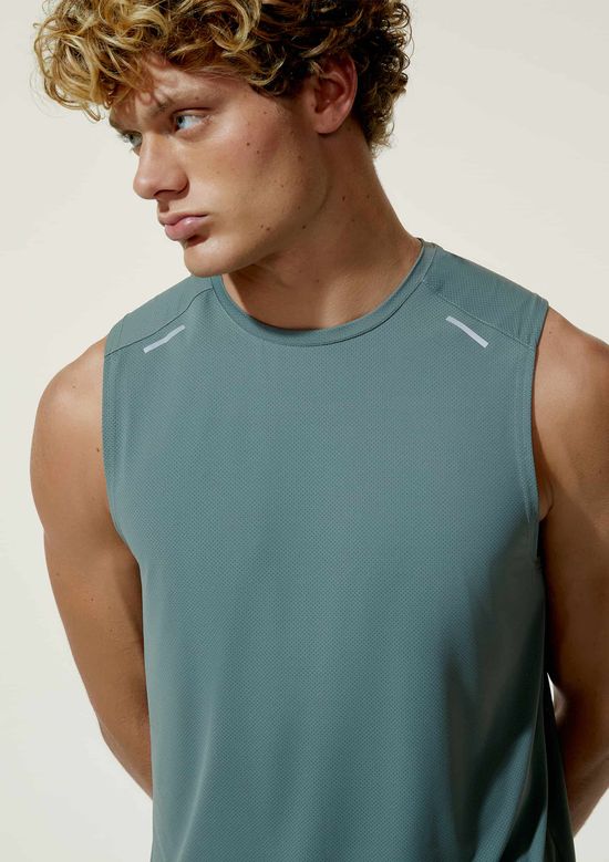 Foto do produto: Regata Masculina Esportiva Refletiva - Verde