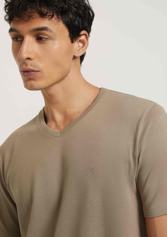 Foto do produto: Pijama Curto Masculino Em Piquet - Bege