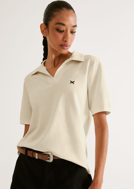 Foto do produto: Camisa Polo Feminina Regular Piquet - Amarelo