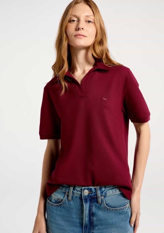Foto do produto: Camisa Polo Feminina Regular Piquet - Vinho