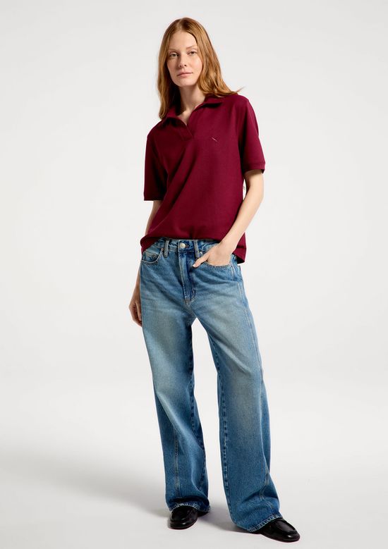 Foto do produto: Camisa Polo Feminina Regular Piquet - Vinho
