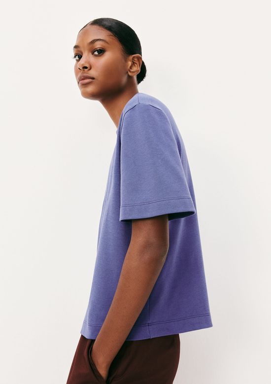 Foto do produto: Camiseta Básica Feminina Manga Curta Mid - Azul