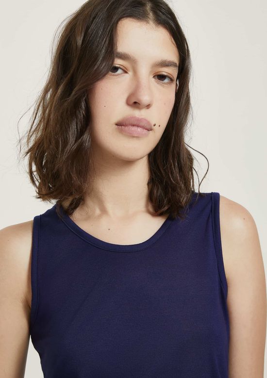 Foto do produto: Pijama Curto Feminino Comfort Com Regata - Azul