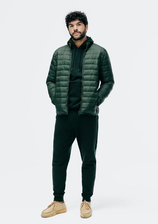 Foto do produto: Jaqueta Básica Masculina Puffer Regular Matelassê - Verde