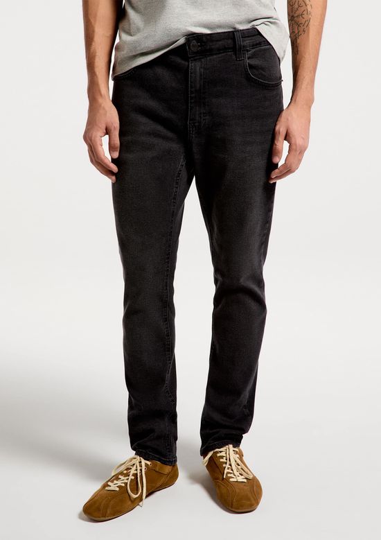 Foto do produto: Calça Masculina Slim em Jeans - Preto