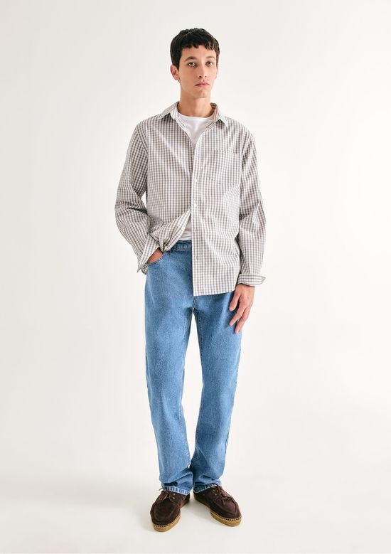 Foto do produto: Calça Jeans Masculina Slim Com elastano - Azul