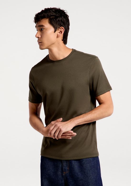 Foto do produto: Camiseta Masculina Manga Curta Super Cotton Pima - Verde