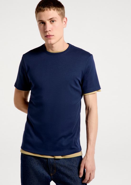 Foto do produto: Camiseta Masculina Manga Curta Super Cotton Pima - Azul