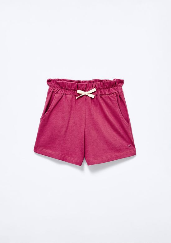 Foto do produto: Shorts Básico Infantil Menina Clochard Em Moletom - Roxo