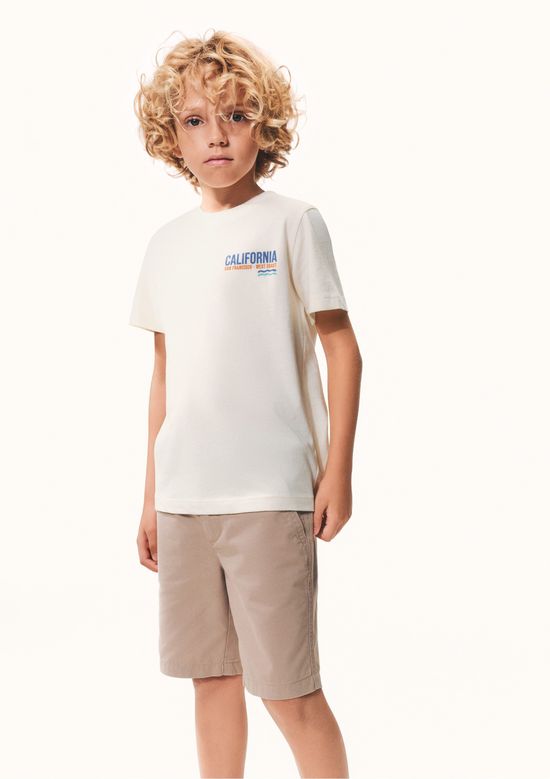 Foto do produto: Camiseta Infantil Menino Regular Estampada - Off white