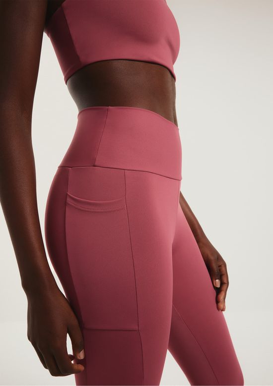 Foto do produto: Calça Legging Feminina Esportiva Com Fio LYCRA® - Rosa