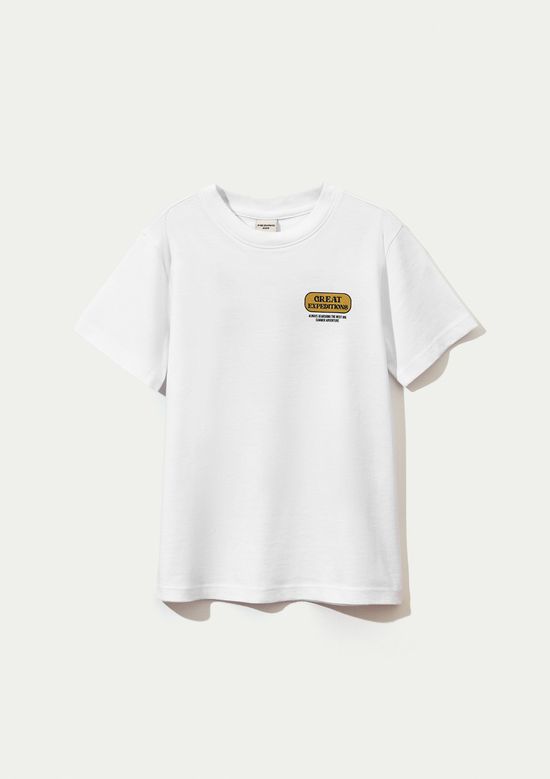 Foto do produto: Camiseta Infantil Menino Regular Estampada - Branco