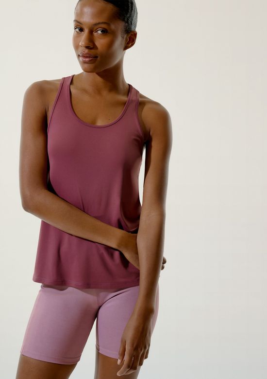 Foto do produto: Regata Esportiva Feminina Nadador Proteção UV - Vinho