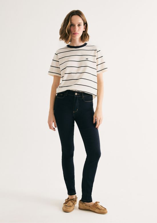 Foto do produto: Calça Jeans Feminina Skinny Cintura Média Soft Touch - Azul
