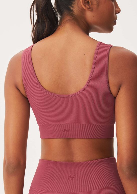 Foto do produto: Top Esportivo Canelado Sem Costura - Vinho