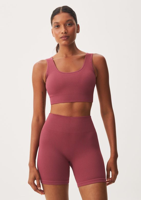 Foto do produto: Top Esportivo Canelado Sem Costura - Vinho