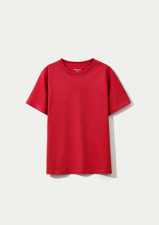 Foto do produto: Camiseta Básica Infantil Menino Manga Curta Slim - Vermelho