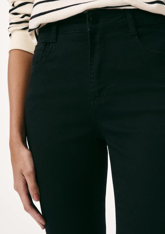 Foto do produto: Calça Jeans Feminina Skinny Cintura Média Soft Touch - Preto