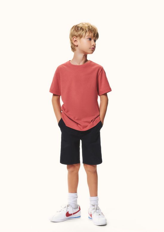 Foto do produto: Camiseta Básica Infantil Menino Manga Curta Slim - Vermelho