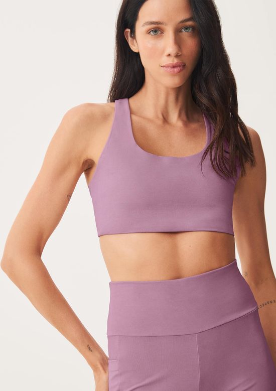 Foto do produto: Top Esportivo Hero Com Fio Lycra® - Roxo