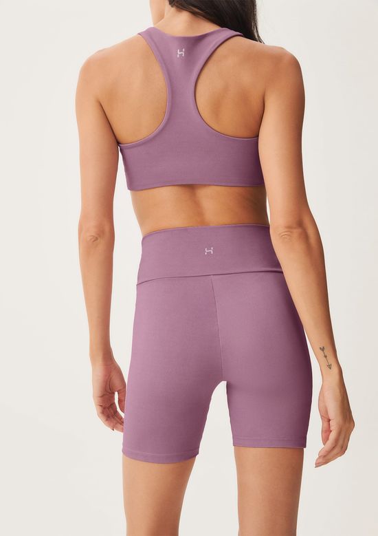 Foto do produto: Bermuda Feminina Esportiva Biker Com Fio LYCRA® - Rosa