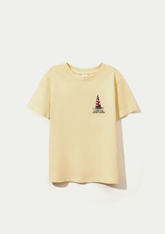Foto do produto: Camiseta Infantil Menino Regular Estampada - Amarelo