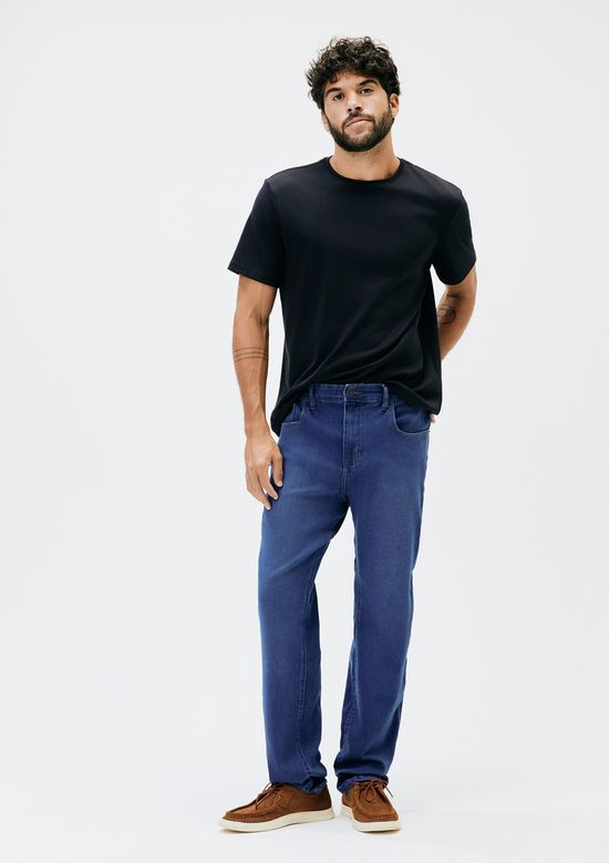 Foto do produto: Calça Jeans Masculina Reta Soft Touch - Azul