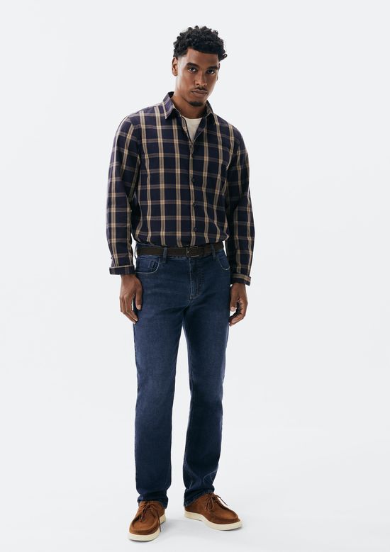 Foto do produto: Calça Jeans Básica Masculina Reta Tradicional - Azul