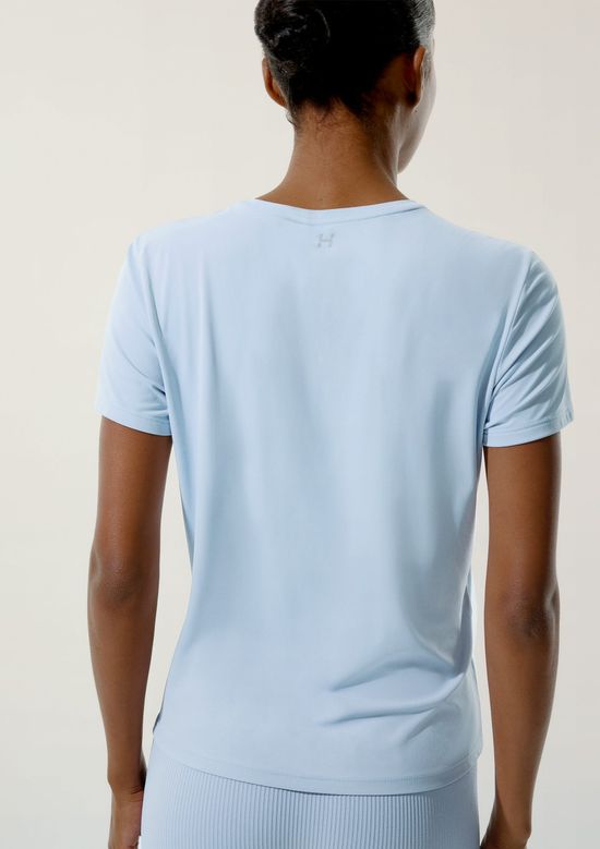 Foto do produto: Camiseta Esportiva Básica Feminina Proteção UV - Azul