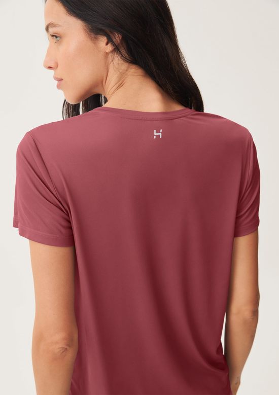 Foto do produto: Camiseta Esportiva Básica Feminina Proteção UV - Vinho