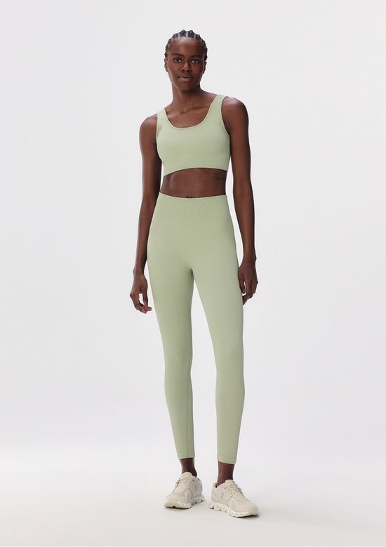 Foto do produto: Calça Legging Feminina Canelada Sem Costura - Verde