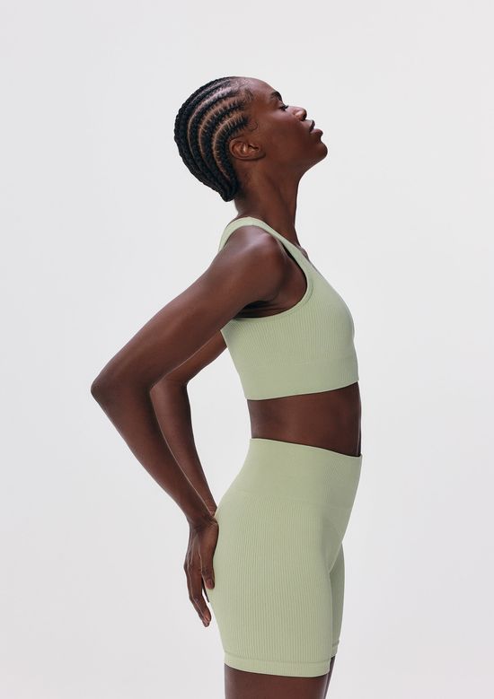 Foto do produto: Bermuda Esportiva Feminina Biker Sem Costura - Verde