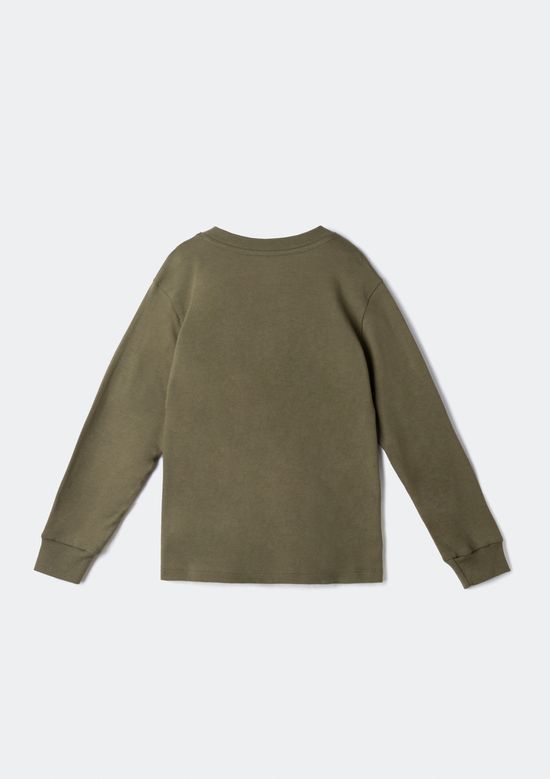 Foto do produto: Camiseta Infantil Menino Manga Longa Com Estampa - Verde