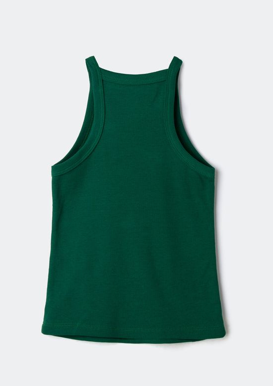 Foto do produto: Regata Infantil Menina Em Ribana - Verde