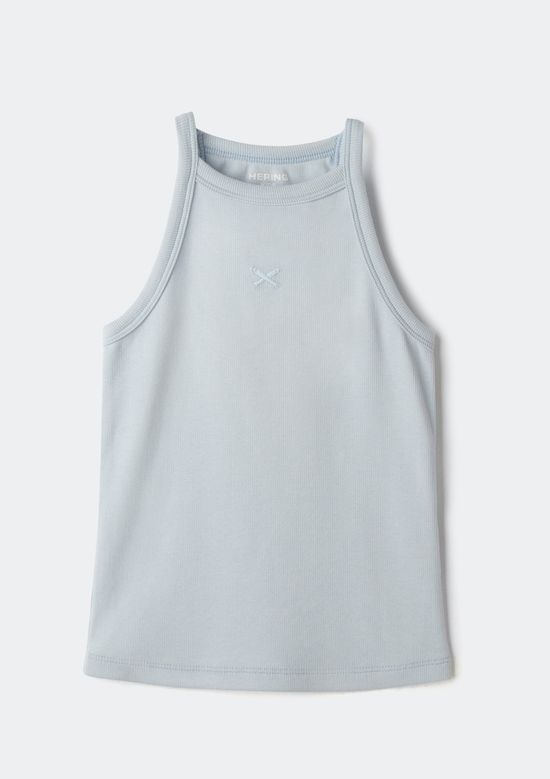 Foto do produto: Regata Infantil Menina Em Ribana - Azul