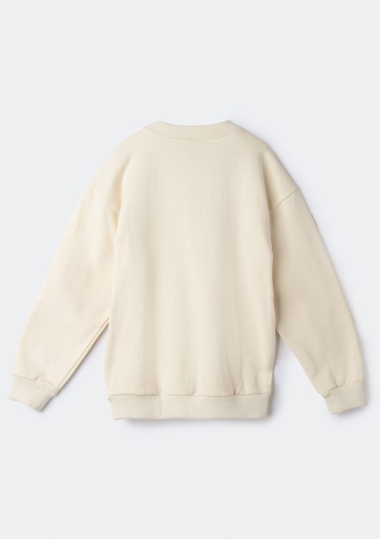 Foto do produto: Blusão Infantil Menino Em Moletom Estampado - Creme