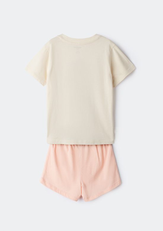 Foto do produto: Pijama Infantil Menina Curto Com Estampa - Rosa