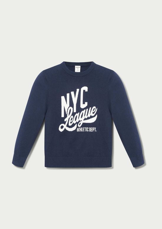 Foto do produto: Blusão Infantil Menino Em Tricô - Azul