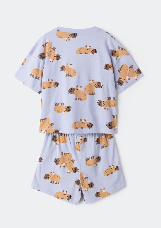 Foto do produto: Pijama Infantil Menina Box Estampado - Azul