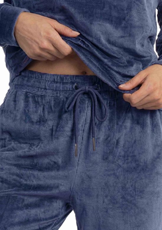 Foto do produto: Pijama Longo Feminino Em Plush - Azul