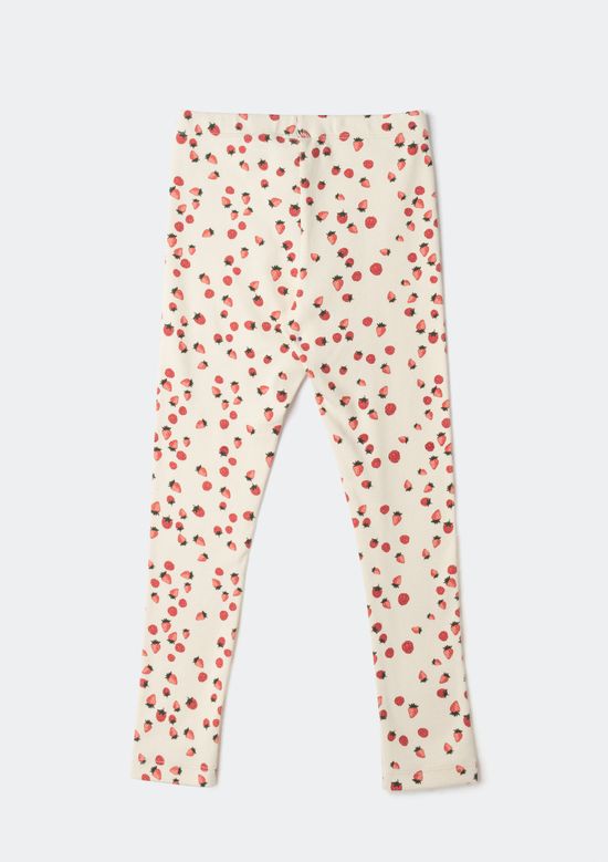 Foto do produto: Calça Legging Infantil Menina Estampada - Creme