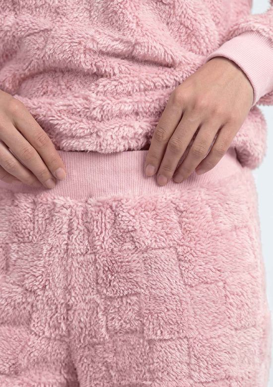 Foto do produto: Pijama Longo Feminino Em Fleece Estrelas - Rosa